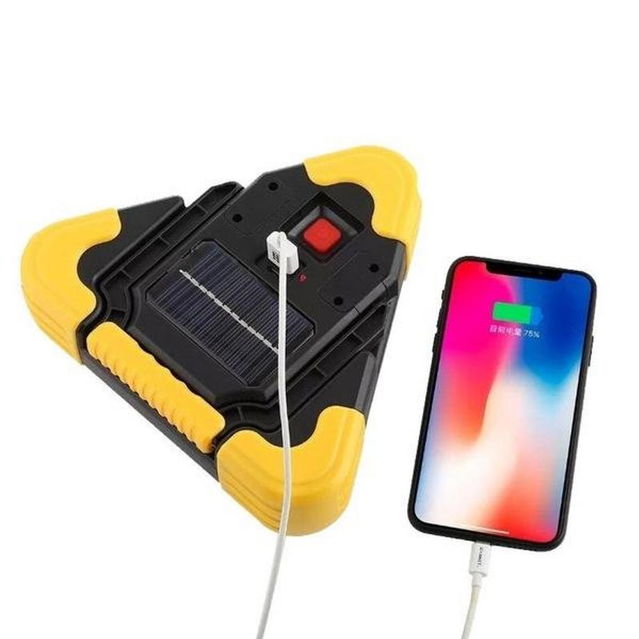 eStore  Warndreieck mit LED-Beleuchtung und Powerbank 