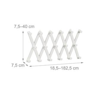 Northix Einziehbarer Wandgarderobenhalter aus Holz  