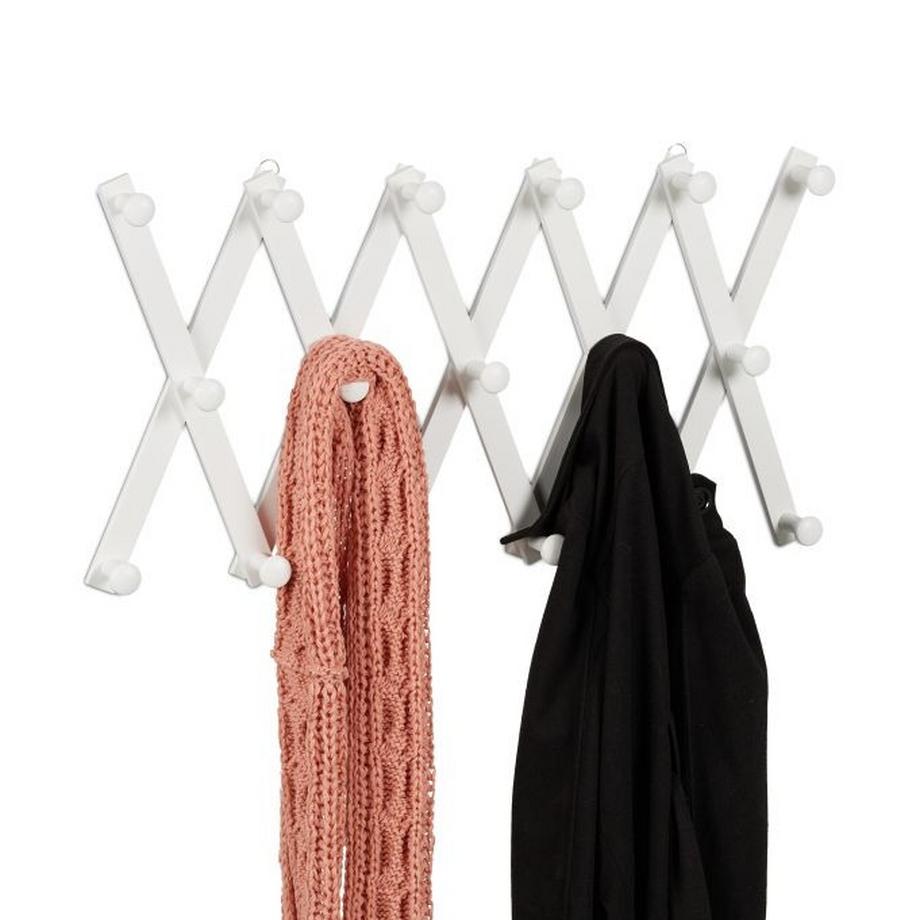 Appendiabiti da parete retrattile in legno