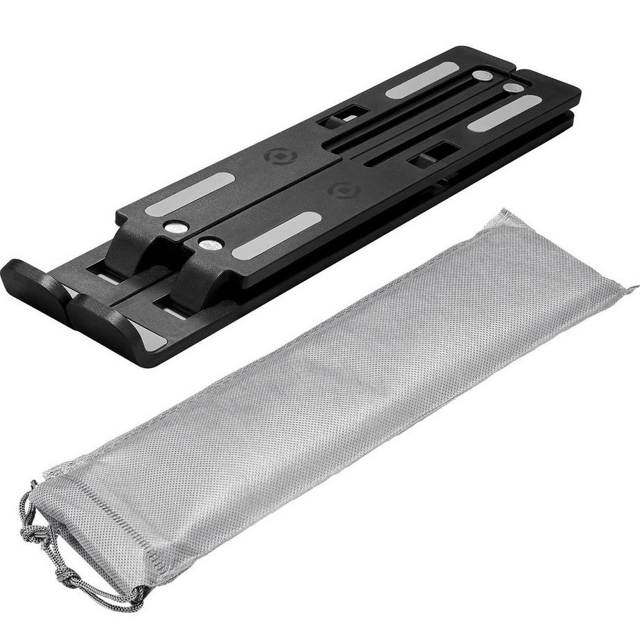 Celly  SWMAGICSTAND2 Tragbarer Tischständer für Laptop/Tablet max. 15,6 Zoll Schwarz 