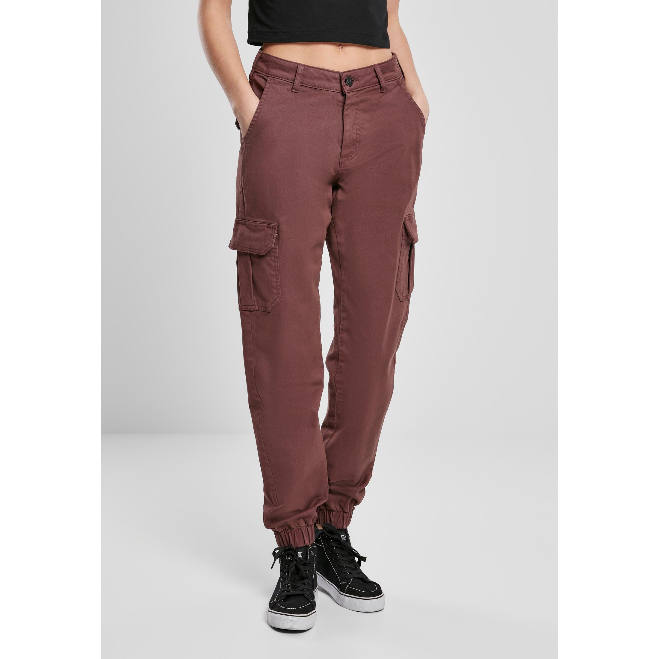 URBAN CLASSICS  damenhosen high waist cargo 