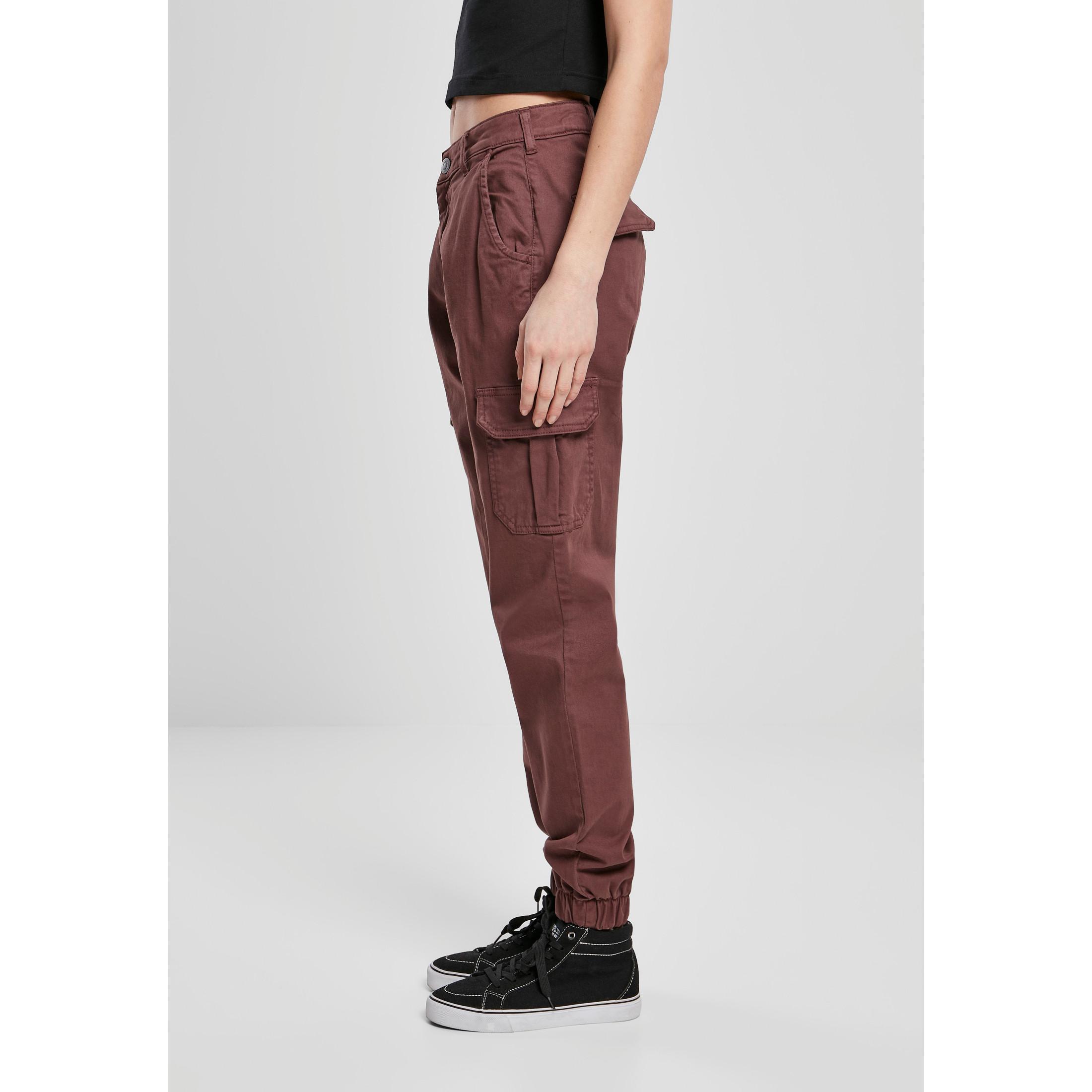 URBAN CLASSICS  damenhosen high waist cargo 