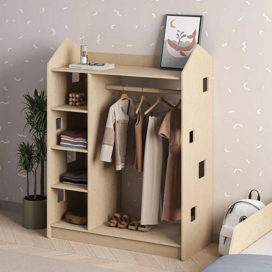 Montessori Armoire ouverte pour enfants dans la maison design pour enfants - Montessori Quality Furniture  