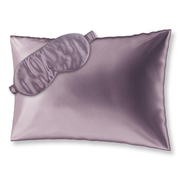 Image of Beauty Sleep Set S Kopfkissenbezug (50x75) Und Schlafmaske Aus Seide Damen Violett