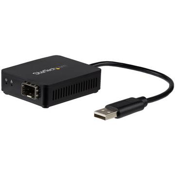 Adattatore di rete USB 2.0 a Fibre ottiche - Convertitore SFP con slot aperto