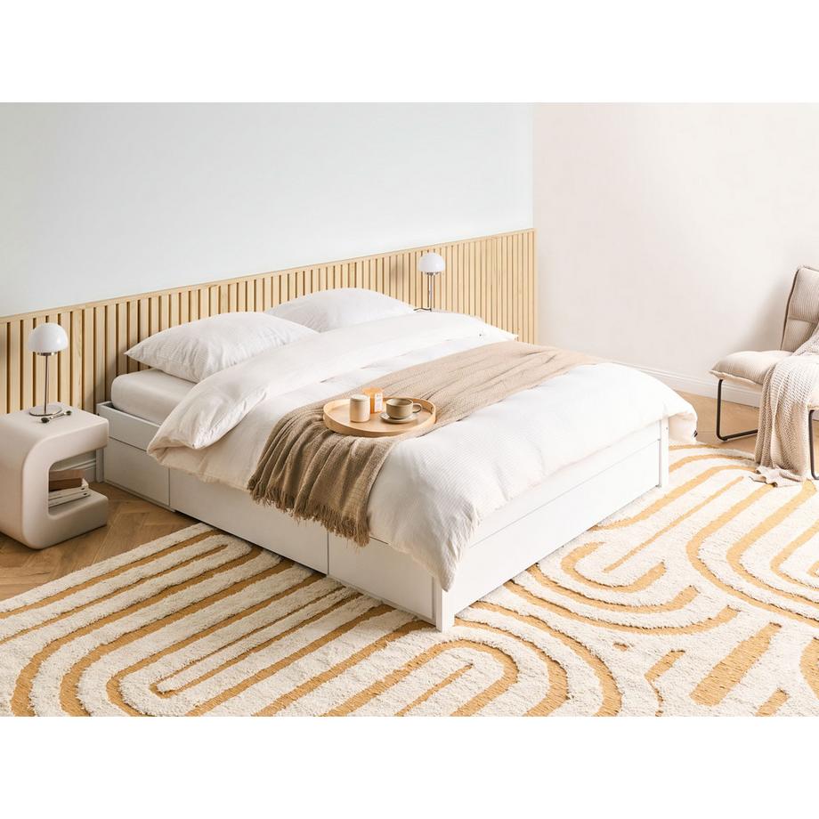 Beliani Letto con cassetti contenitore senza testata en Legno di caucciù  GIAT  