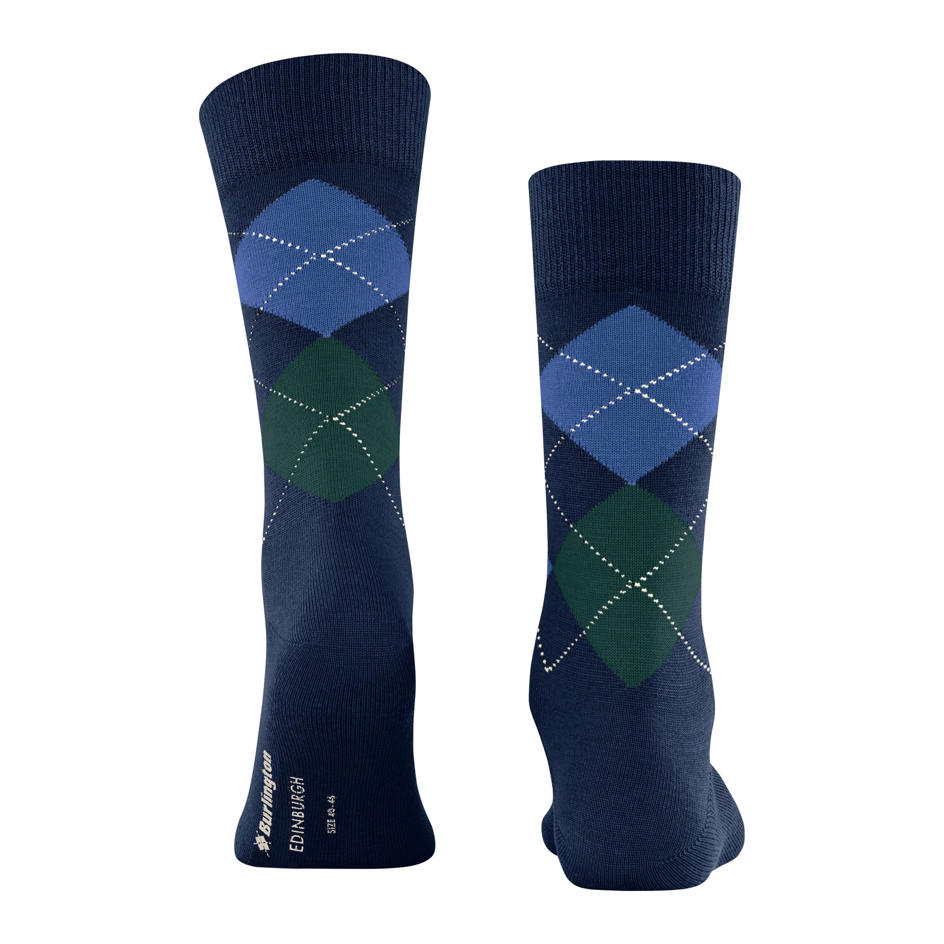 Burlington Edinburgh Chaussettes Motif Losanges  