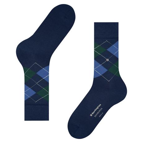 Burlington Edinburgh Chaussettes Motif Losanges  