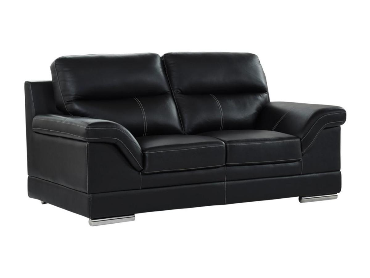 Vente-unique Ledersofa 2Sitzer MONIKA Büffelleder  