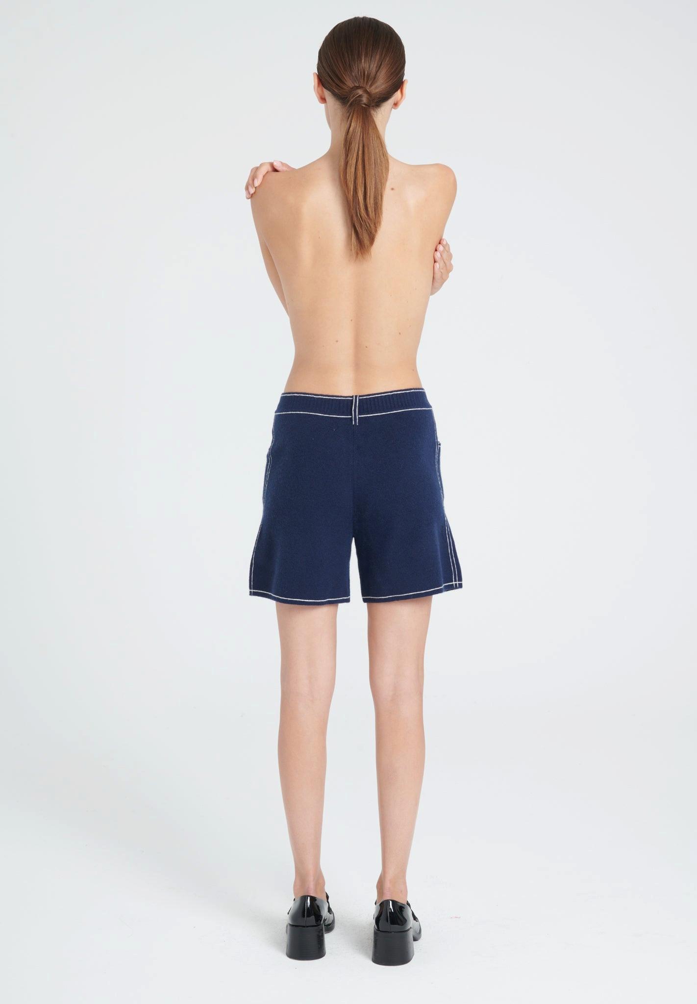 Studio Cashmere8  ZAYA 15 Milano Mesh Shorts - 100% Kaschmir 