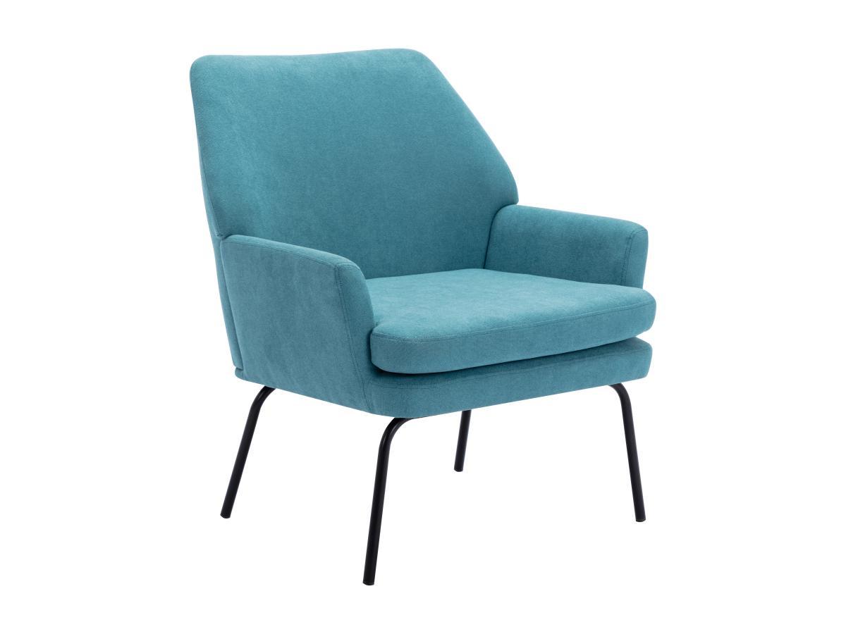 Vente-unique Fauteuil en tissu bleu PALMARELO  