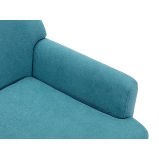 Vente-unique Fauteuil en tissu bleu PALMARELO  