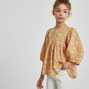 Blouse à manches 3/4 bouffantes