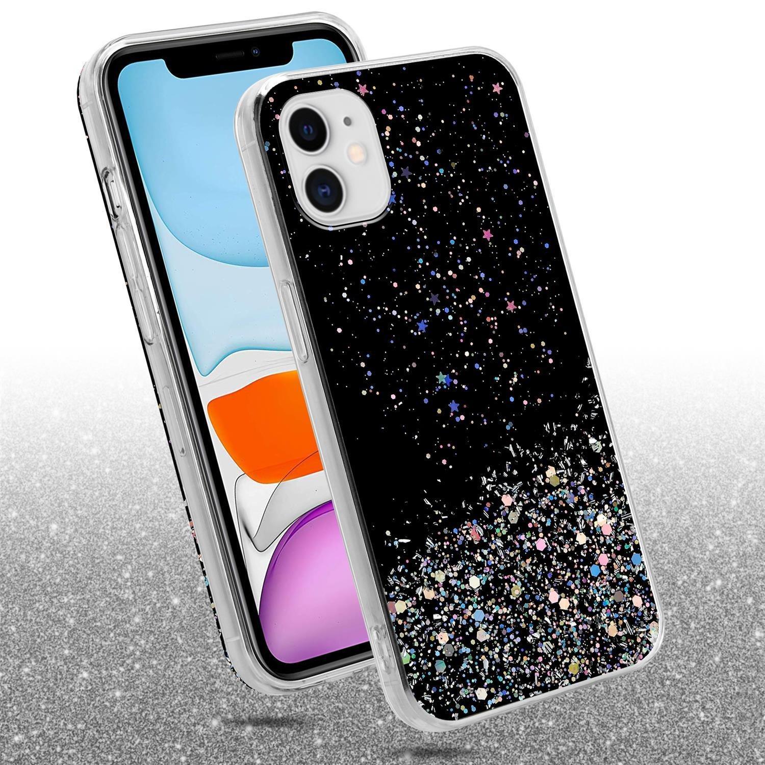 Cadorabo  Housse compatible avec Apple iPhone 11 PRO MAX - Coque de protection en silicone TPU flexible avec paillettes scintillantes 