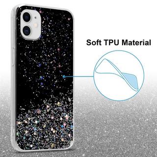 Cadorabo  Housse compatible avec Apple iPhone 11 PRO MAX - Coque de protection en silicone TPU flexible avec paillettes scintillantes 