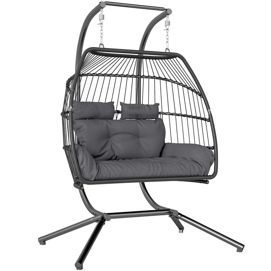 Chaise suspendue en rotin