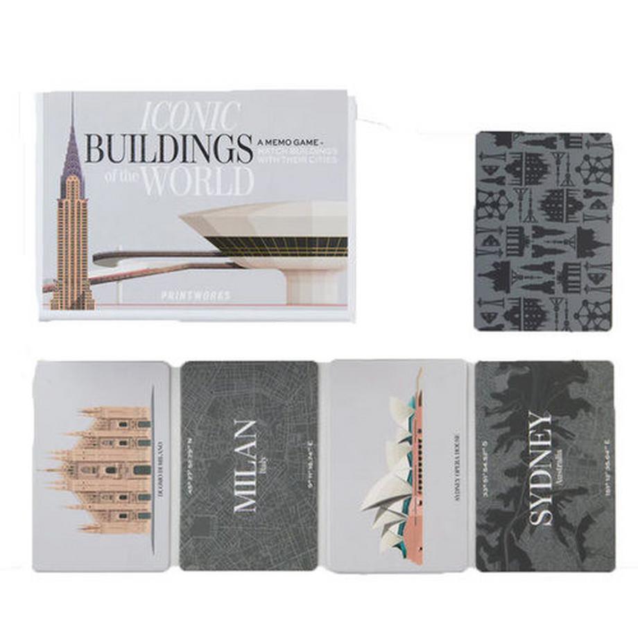 PRINTWORKS  Memo Game – Iconic Buildings 