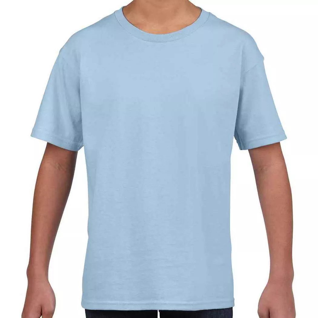 Gildan - T-Shirt  von Softstyle, 152-158, Hellblau