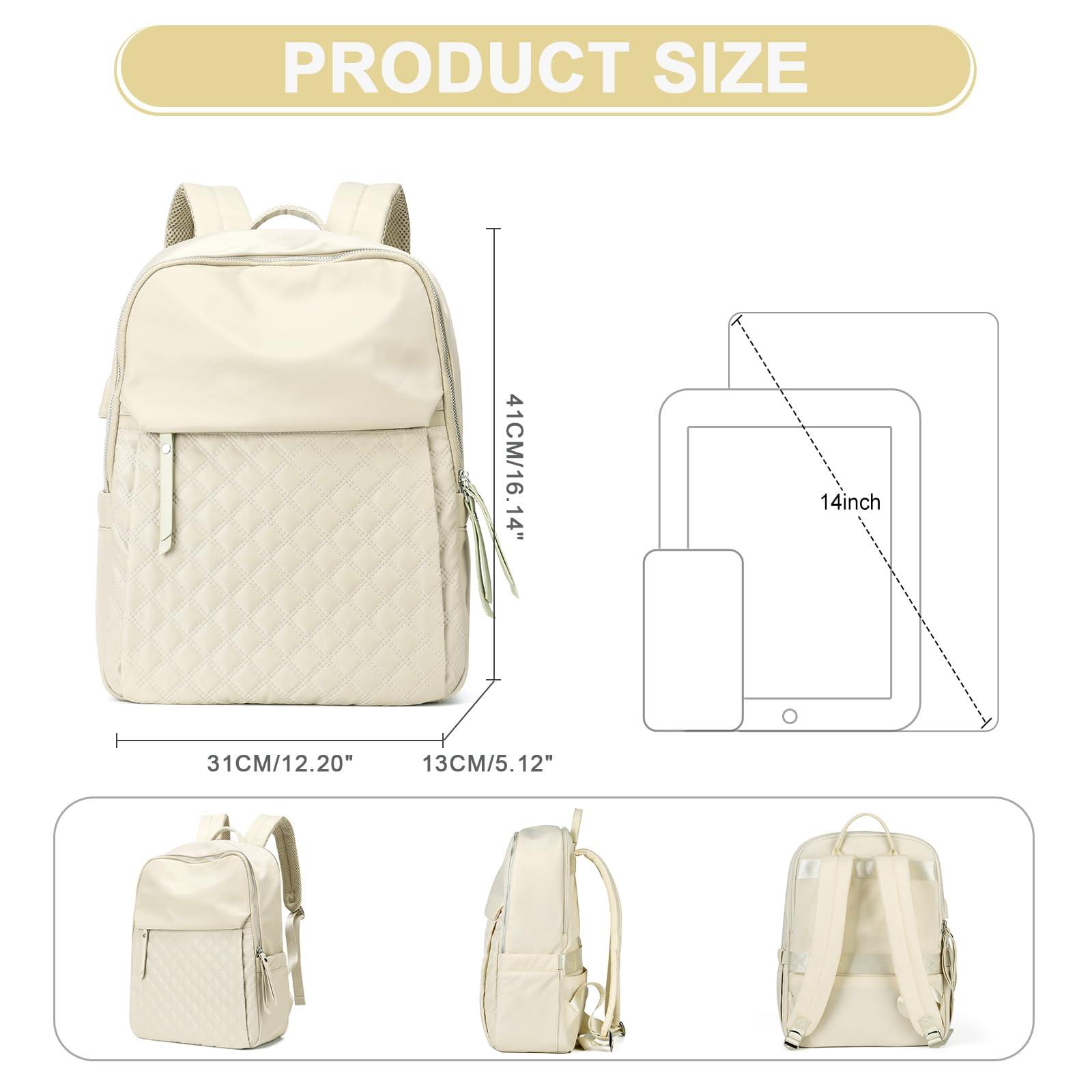 Only-bags.store Sac à Dos Élégant Sac à Dos pour Ordinateur Portable Moyen Compartiment pour ordinateur portable Port de Chargement USB Sac à Dos Scolaire Sac à Dos Pour Adolescent Sac à Dos de Travail Étanche pour l'École  