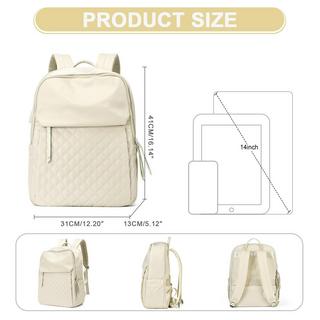 Only-bags.store Rucksack Eleganter mittlerer Laptoprucksack Laptopfach USB-Ladeanschluss Schulrucksack Teen Rucksack Schule Wasserdichter Arbeitsrucksack  