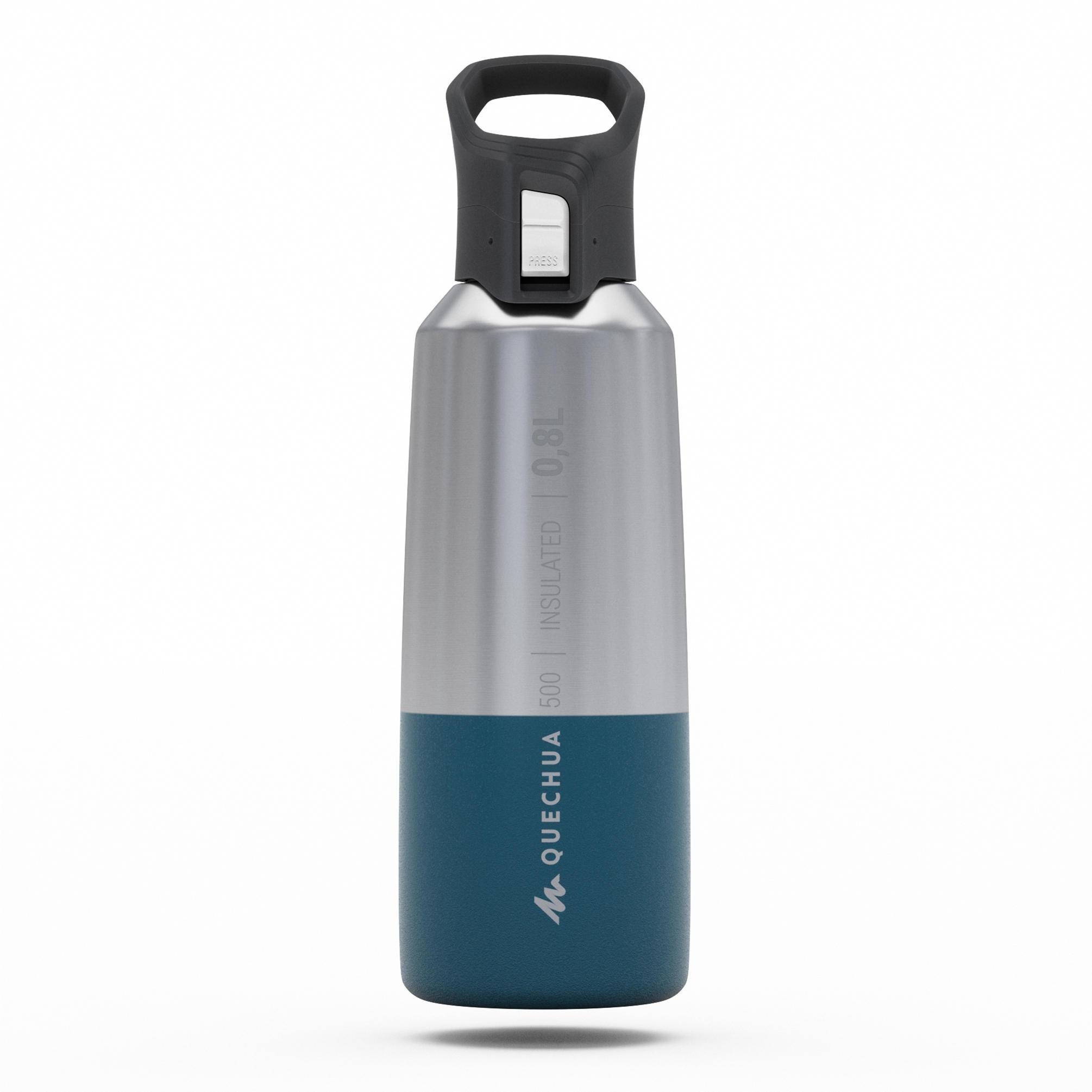 QUECHUA Isolierflasche MH500 0,8 L Edelstahl  