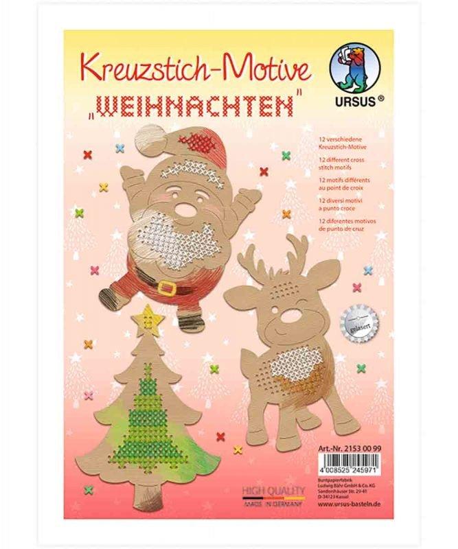 Image of Kreuzstich-motive „weihnachten“ 250 G/m² Unisex Multicolor ONE SIZE