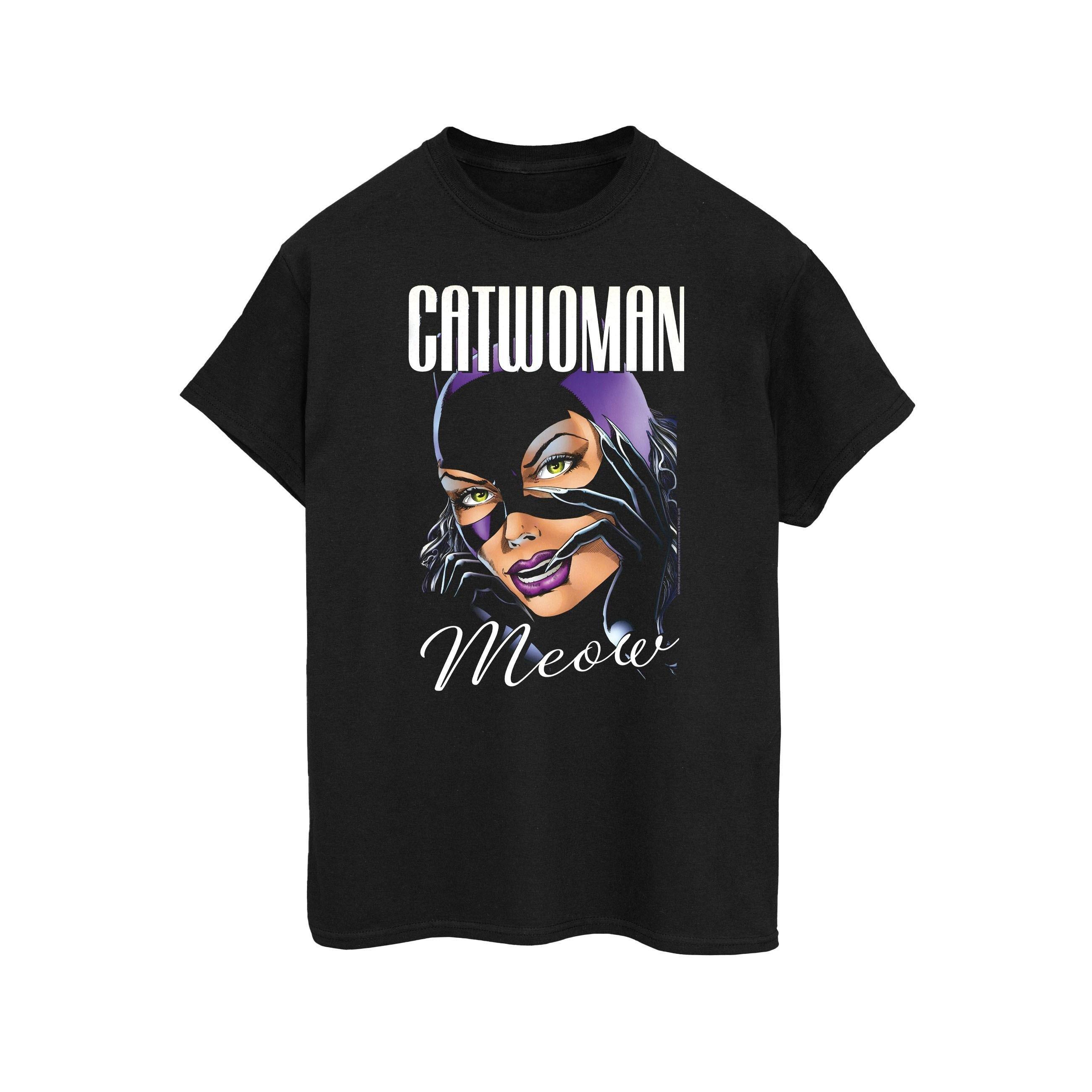 Image of Batman Catwoman Feline Fatale Tshirt Damen Schwarz XXL