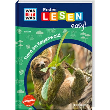 WAS IST WAS Erstes Lesen easy! Band 18. Tiere im Regenwald Meierjürgen, Sonja; Gerstner, Marie (Illustrationen) Couverture rigide 