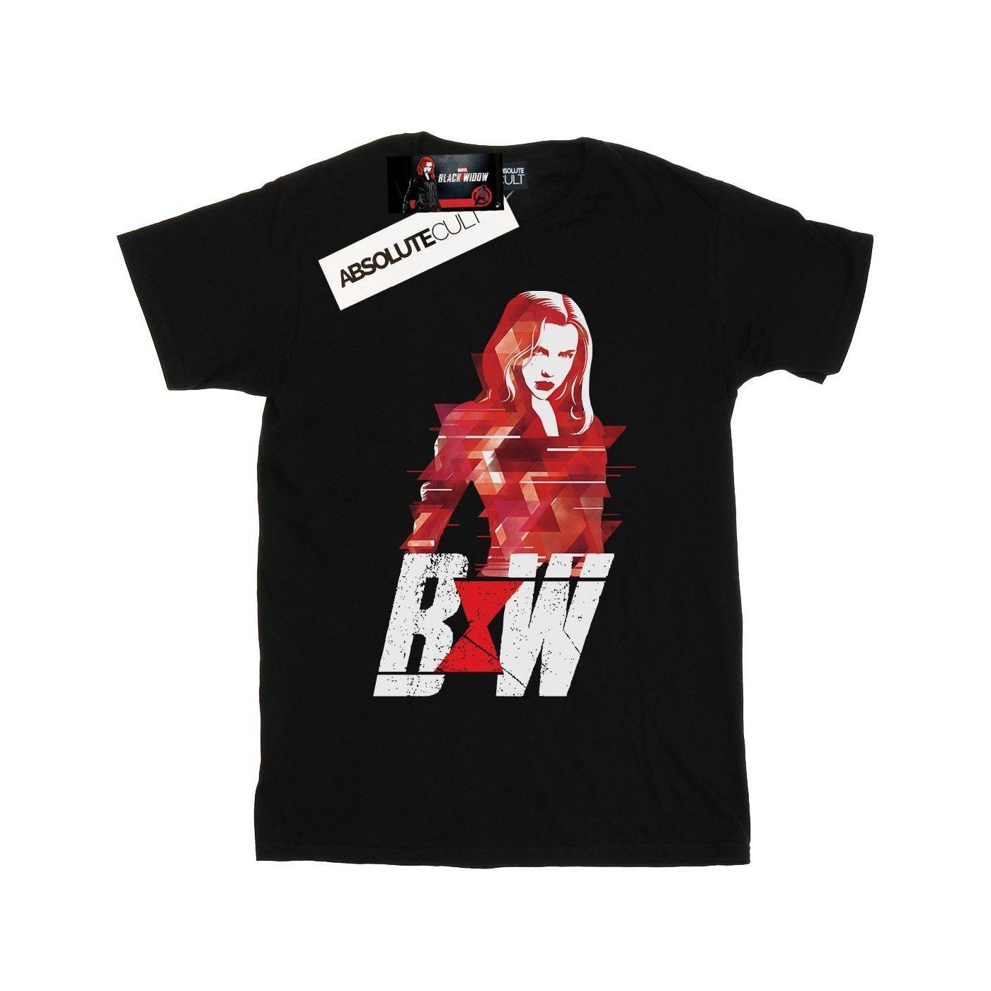 Image of Black Widow Movie Logo Artwork Tshirt Herren Schwarz L