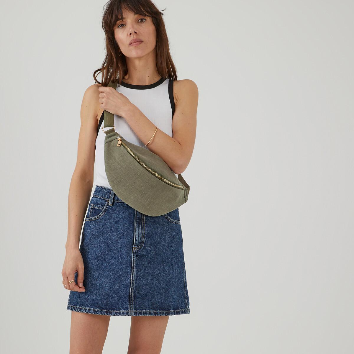 Image of Gürteltasche Aus Baumwolle Damen Grün ONE SIZE