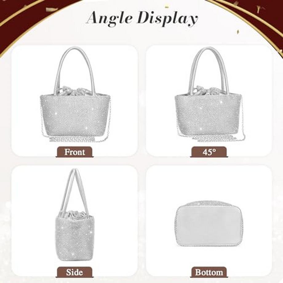 Only-bags.store Pochette Strass Paillettes Sac Bandoulière  