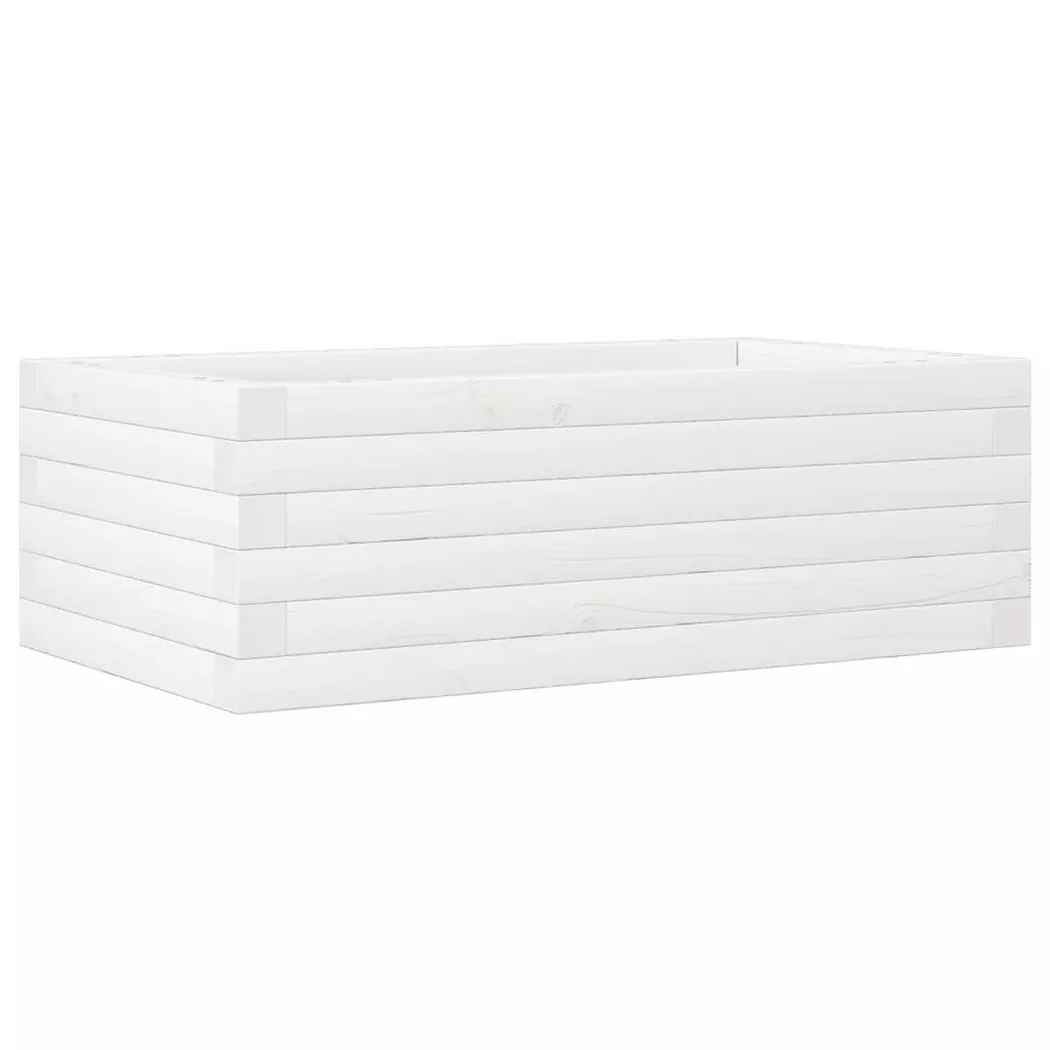 VidaXL - Jardinière bois de pin, One Size, Blanc