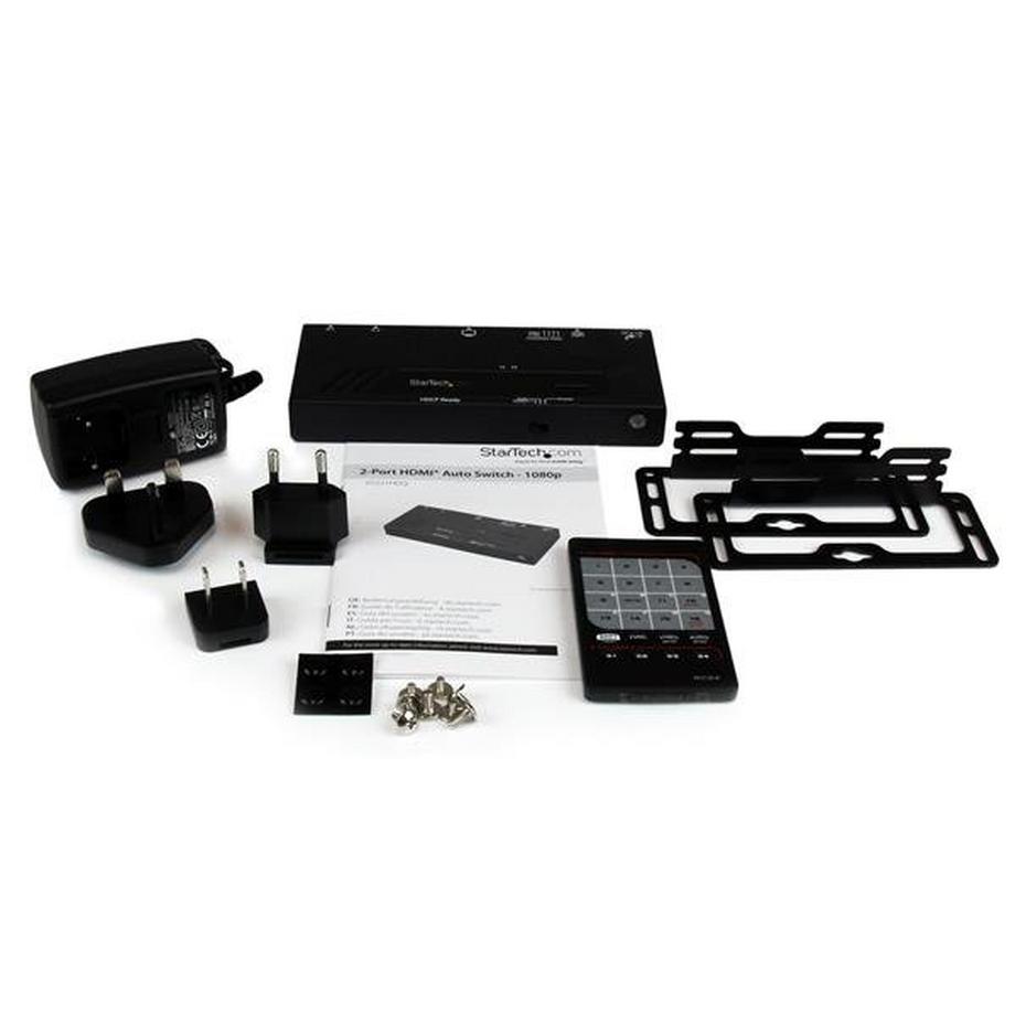 STARTECH.COM  StarTech.com 2 Port HMDI Switch  Verteiler - Automatische Umschaltung mit IR-Fernbedienung - 1080p 