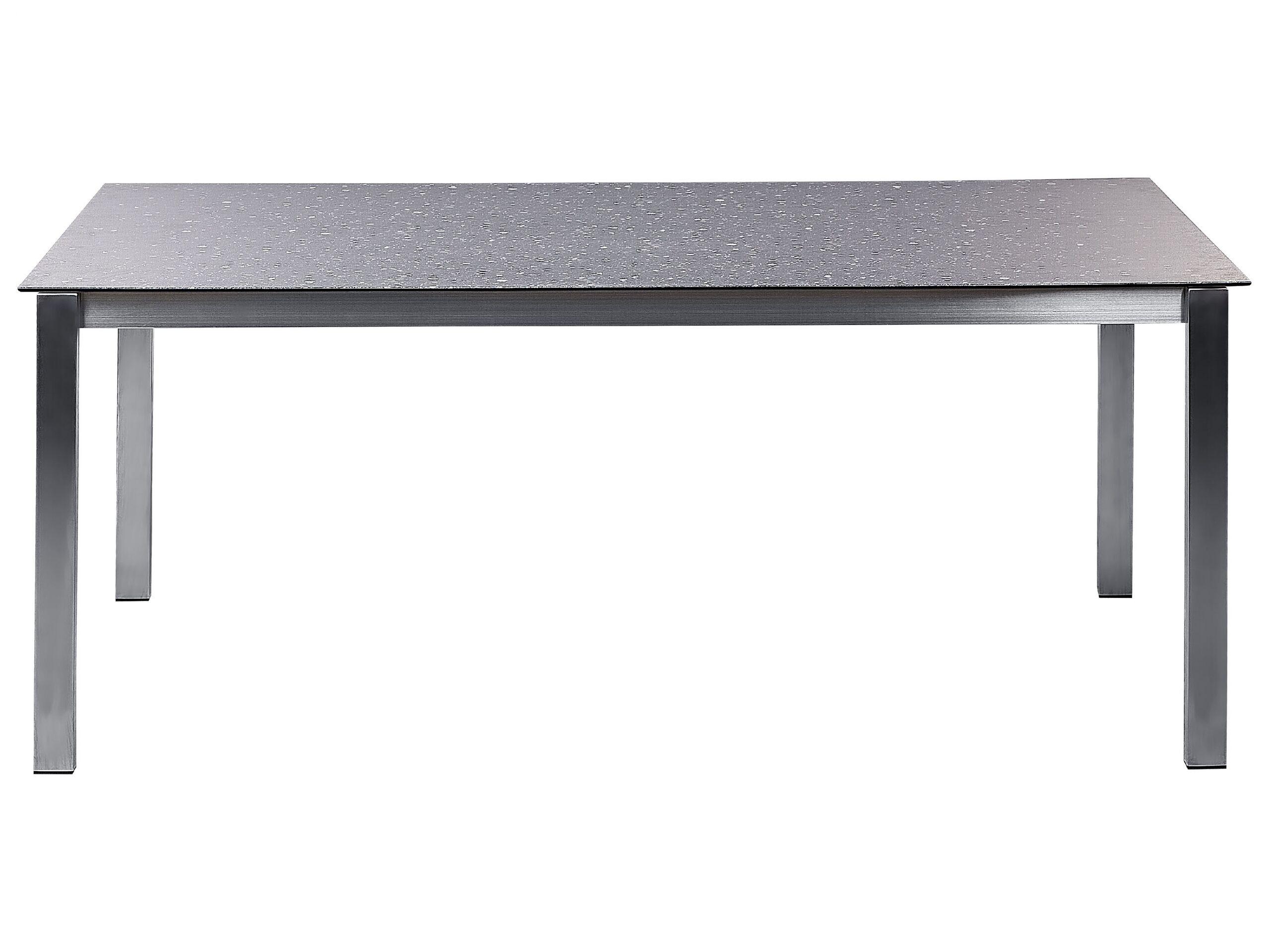 Beliani Set da pranzo per giardino con sedie en Vetro temperato Classico COSOLETO/GROSSETO  