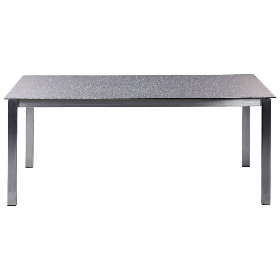 Beliani Salle à manger de jardin avec chaises en Verre de sécurité Traditionnel COSOLETO/GROSSETO  