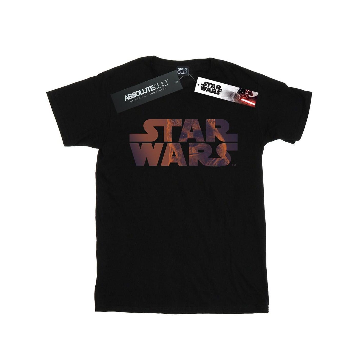 Image of Chewbacca Logo Tshirt Herren Schwarz L