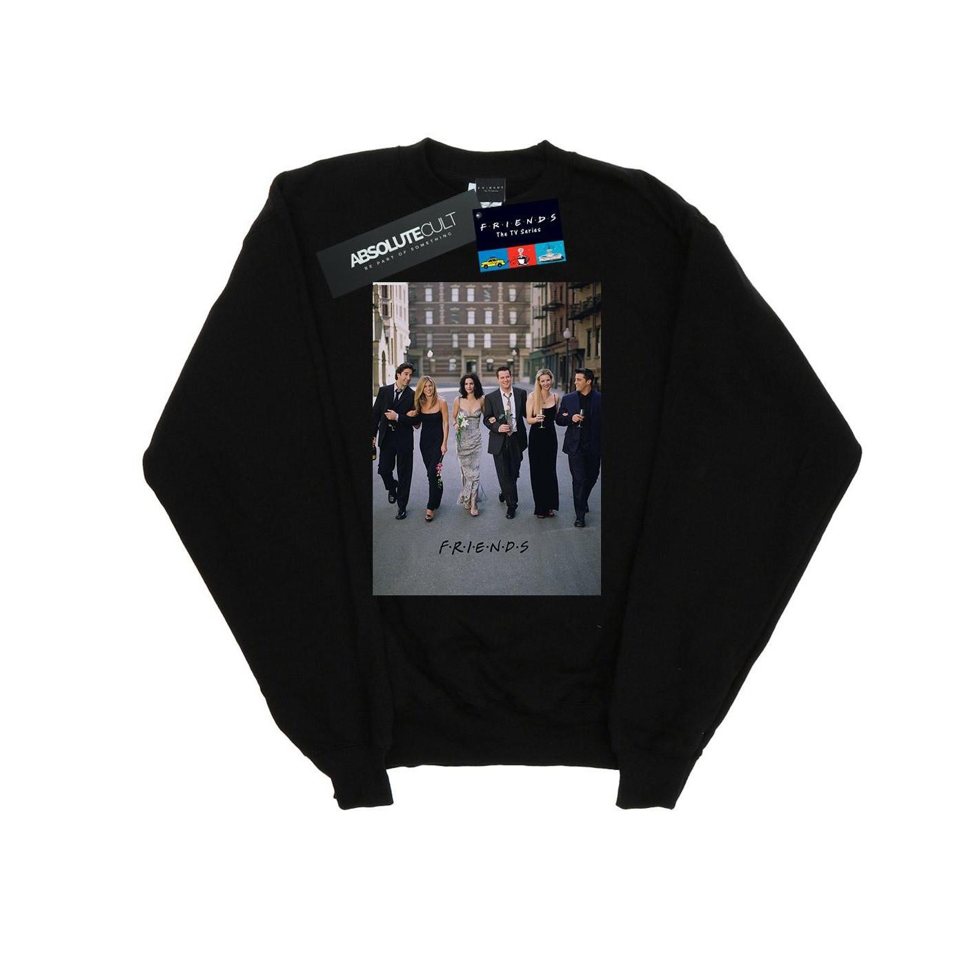 Image of Champagne And Flowers Sweatshirt Mädchen Schwarz 116