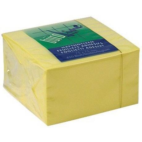 BÜROLINE BÜROLINE Haftnotizen Cube 75x75mm 133036 gelb 450 Blatt  