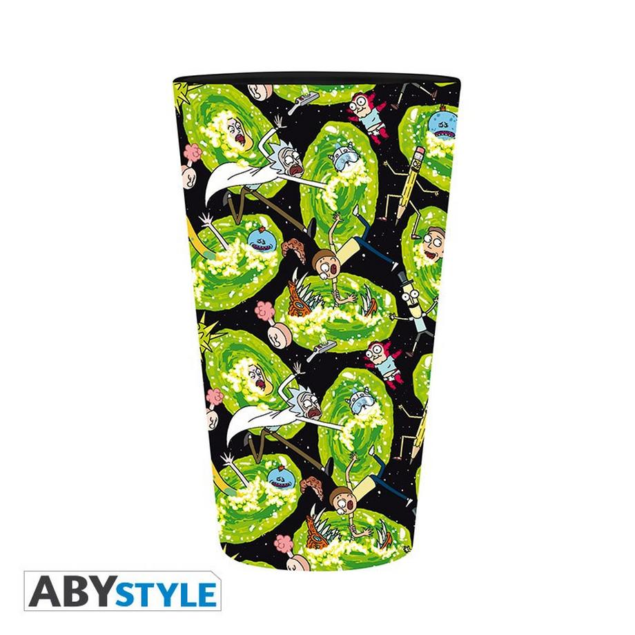 Abystyle Glas - XXL - Rick & Morty - Portale  