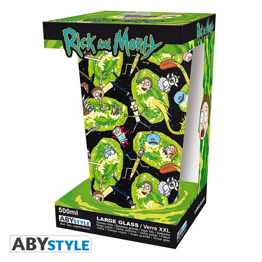 Abystyle Glas - XXL - Rick & Morty - Portale  