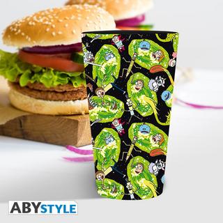 Abystyle Verre - XXL - Rick & Morty - Portails  
