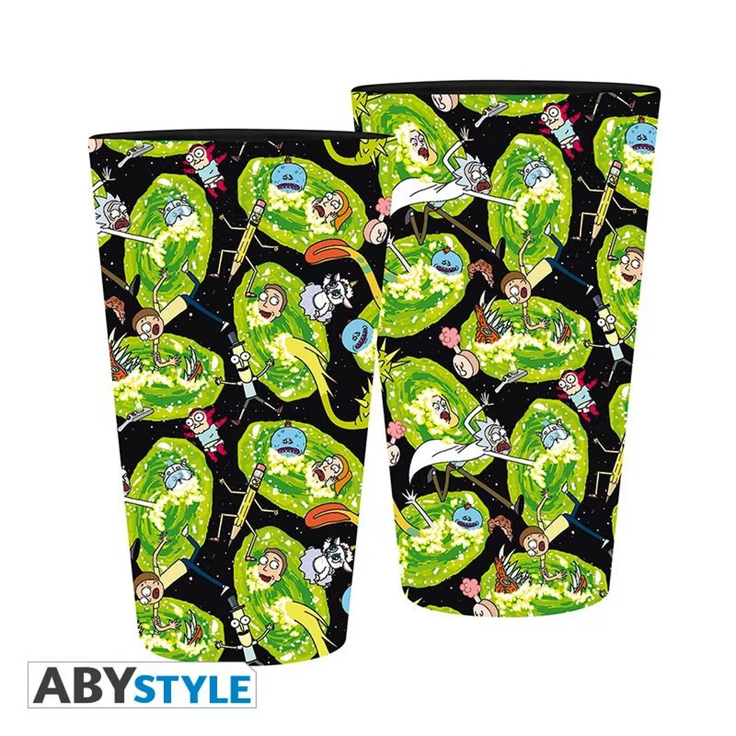 Abystyle - Glas - XXL - Rick & Morty - Portale, One Size