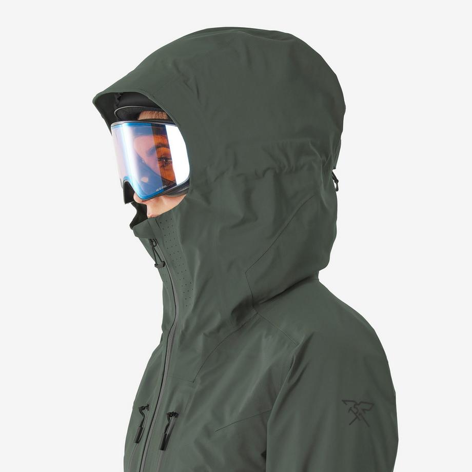 SIMOND  Veste de ski de randonnée imperméable femme, Wilder kaki 