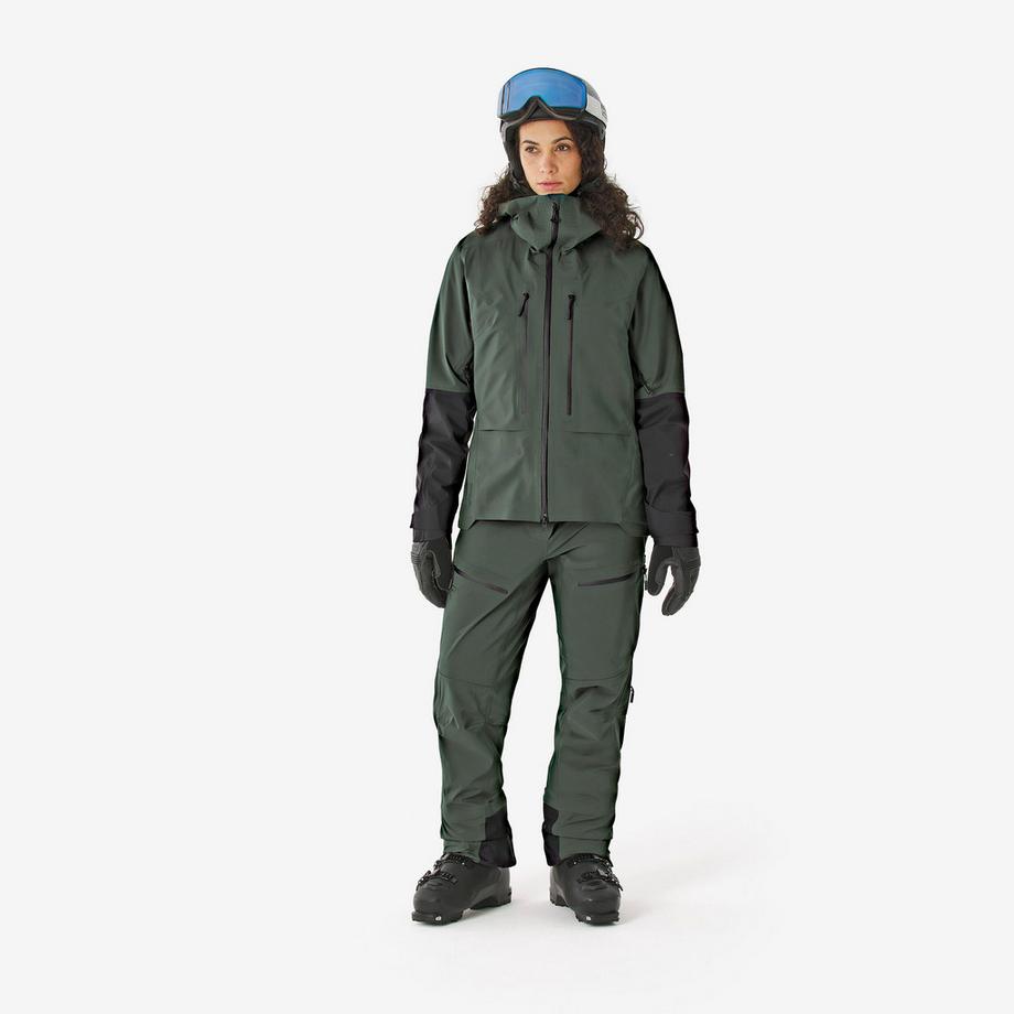 SIMOND  Veste de ski de randonnée imperméable femme, Wilder kaki 