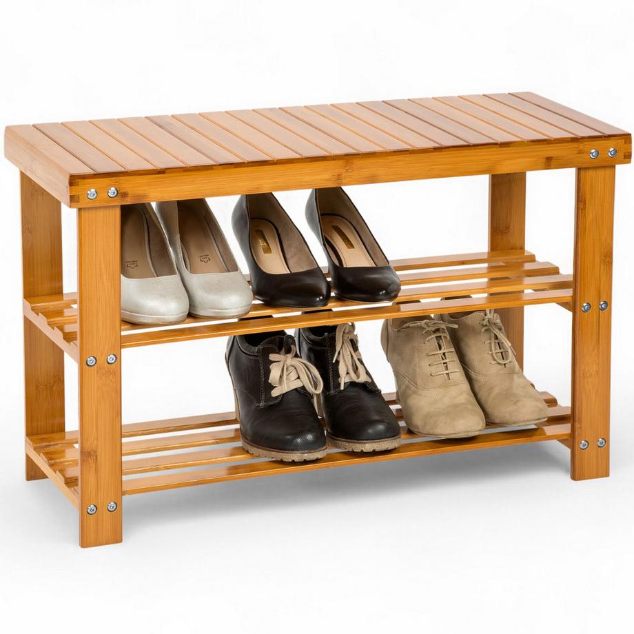 Panca con scarpiera  Silke  in bambù