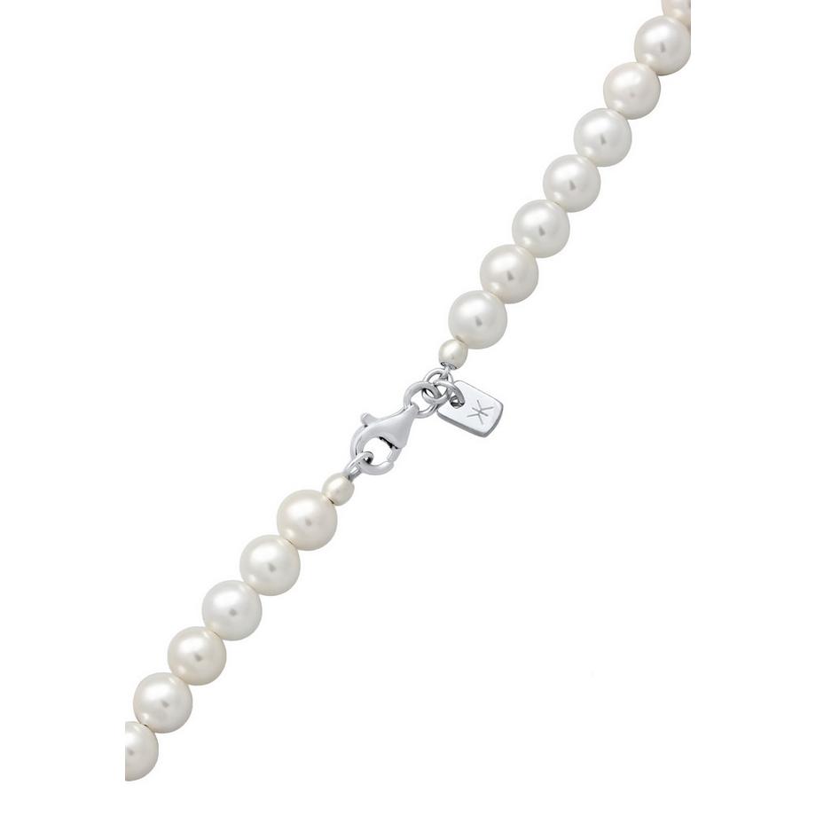 Kuzzoi  Collier Collier Argent Homme Perle Coquillage 925 Sterling Silver 