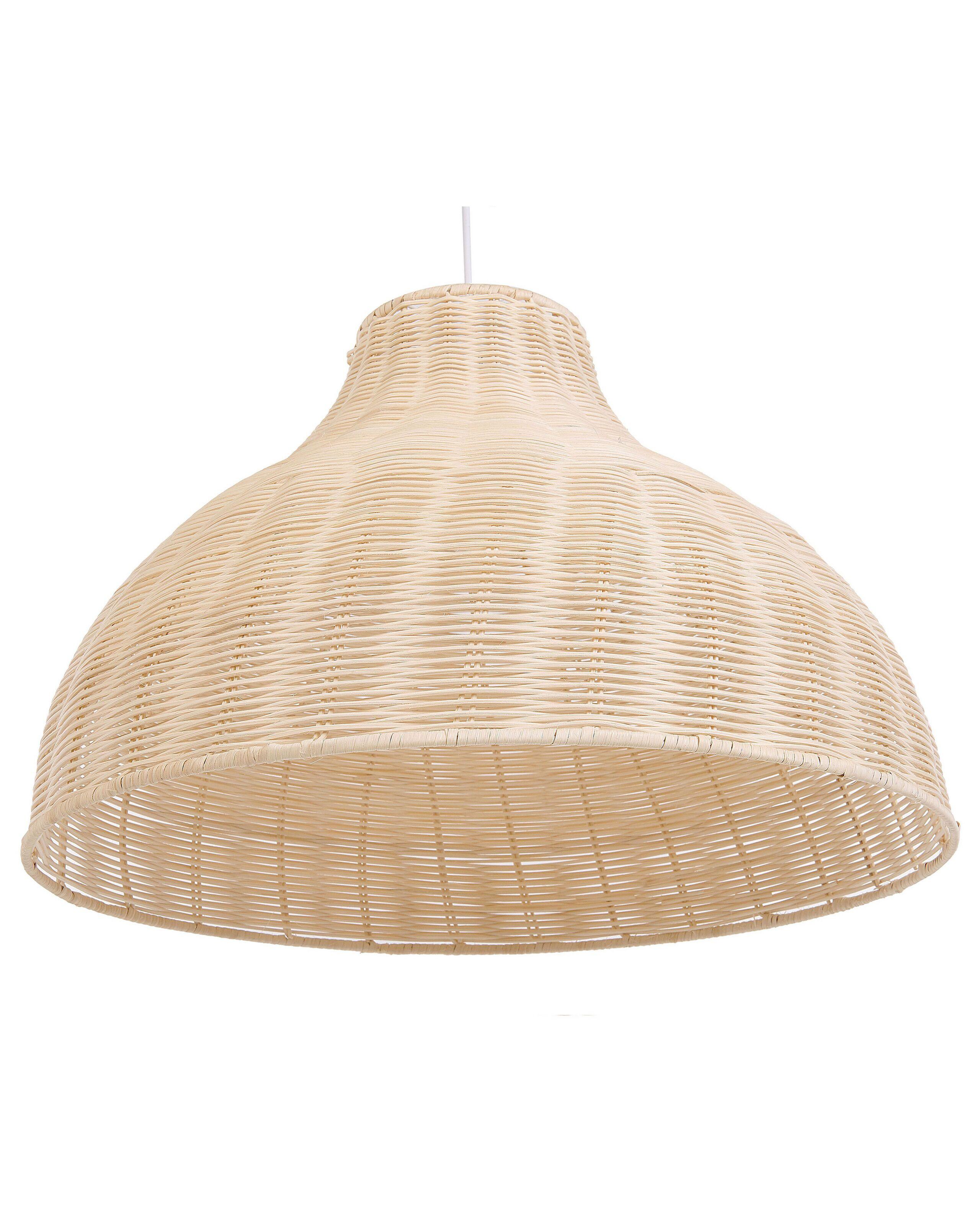 Beliani Lampe suspension en Rotin Traditionnel MILLIAN  