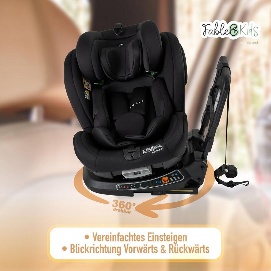 FableKids  Seggiolino auto per bambini Ruotabile a 360° Isofix 