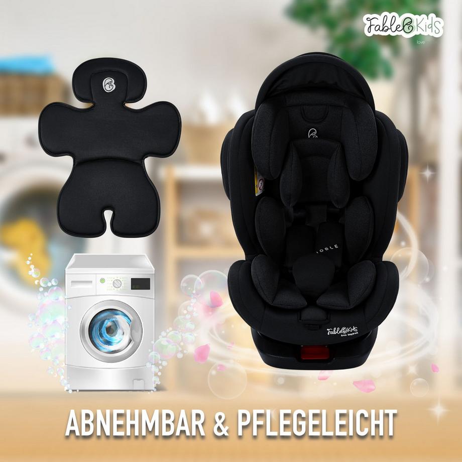 FableKids  Seggiolino auto per bambini Ruotabile a 360° Isofix 