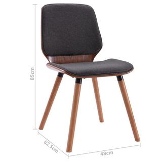 VidaXL Chaise de salle à manger tissu  